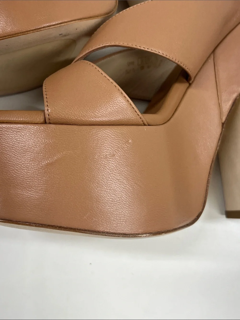 New STUART WEITZMAN Miami Sohigh Crisscross Platform Sandals Size 10